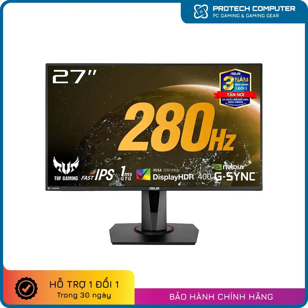Màn hình ASUS TUF GAMING VG279QM 27 inch Fast IPS 280Hz G-Sync 1ms